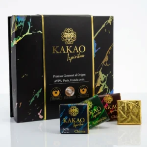 Kakao 1zpiritua Tres Medallas de lujo Caja 180 Gr X 18 Tabletas de 10 g c/u